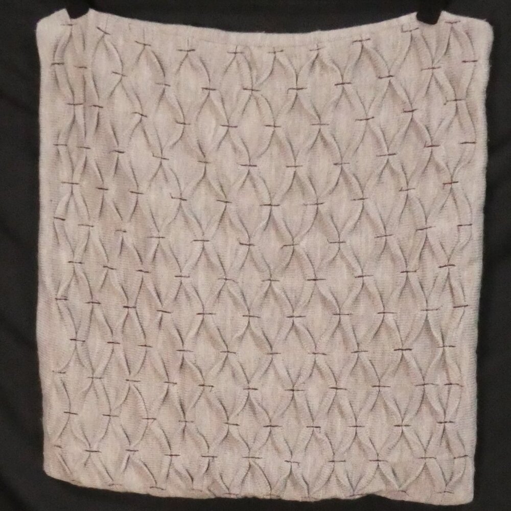 IKEA - Riddarfjaril | OS 20x20 inch | Grey Knit Textured Pillow Accent Cover